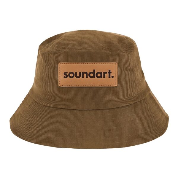 Bucket Hat with Leather Patch logo